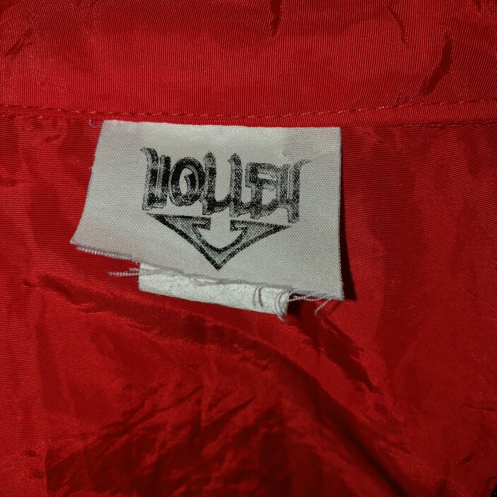 VINTAGE Red #3 Cross Flags Racing Jacket One Size - Picture 5 of 8